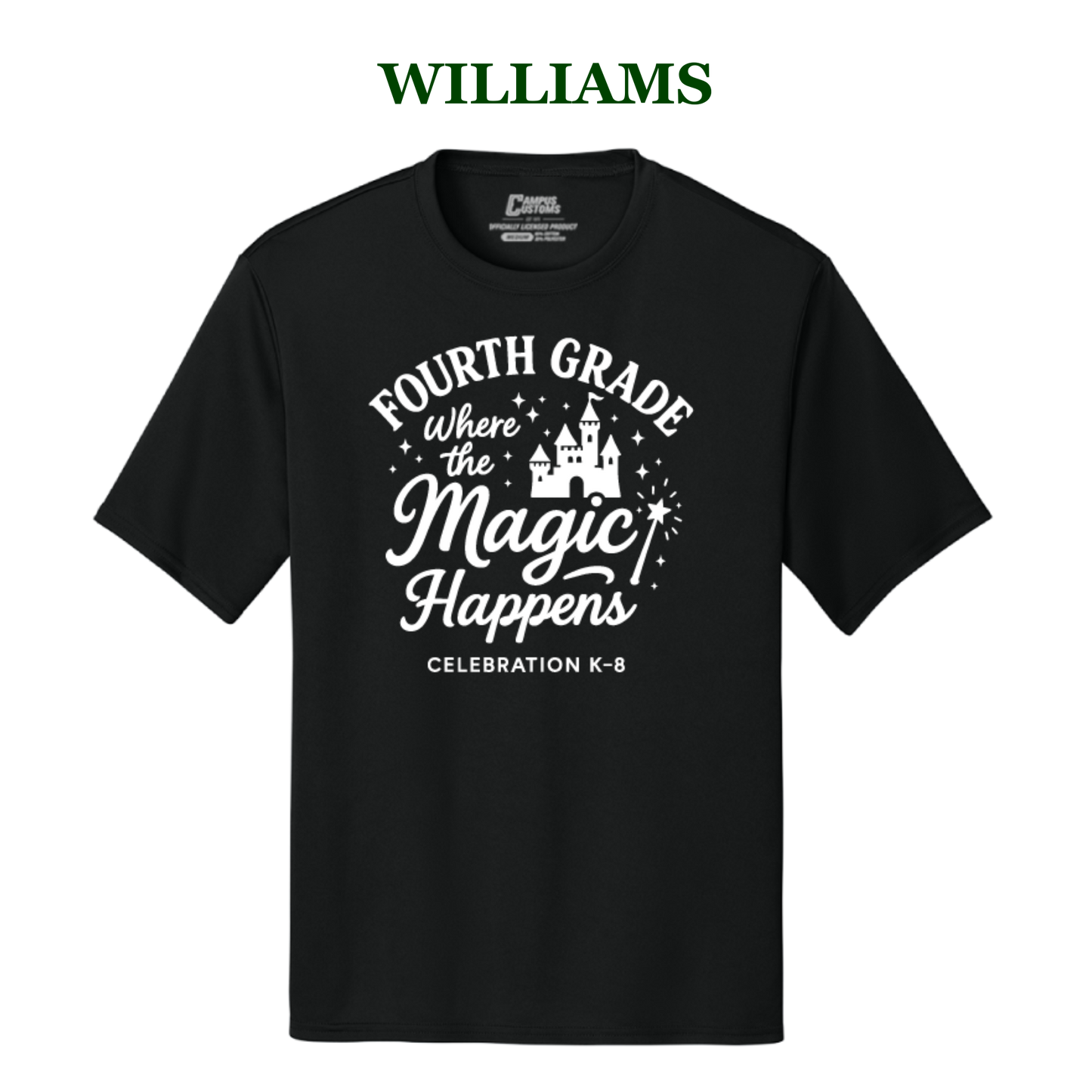 Celebration K-8 Adult 4th Grade Performance T-Shirt - Williams