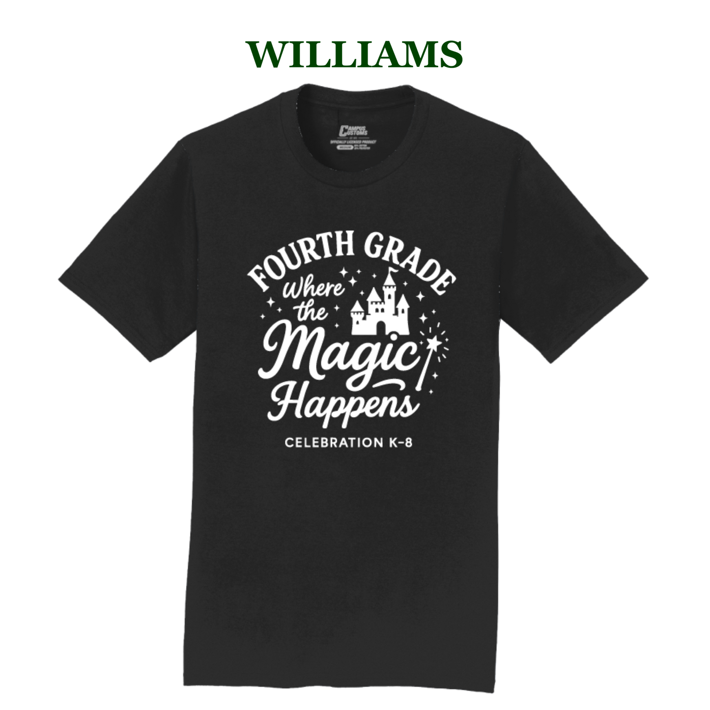Celebration K-8 Adult 4th Grade T-Shirt - Williams