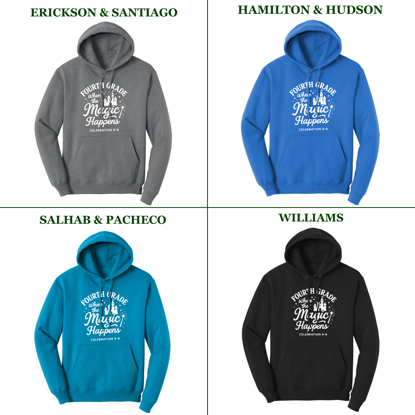 Celebration K-8 Adult 4th Grade Hoodie - All