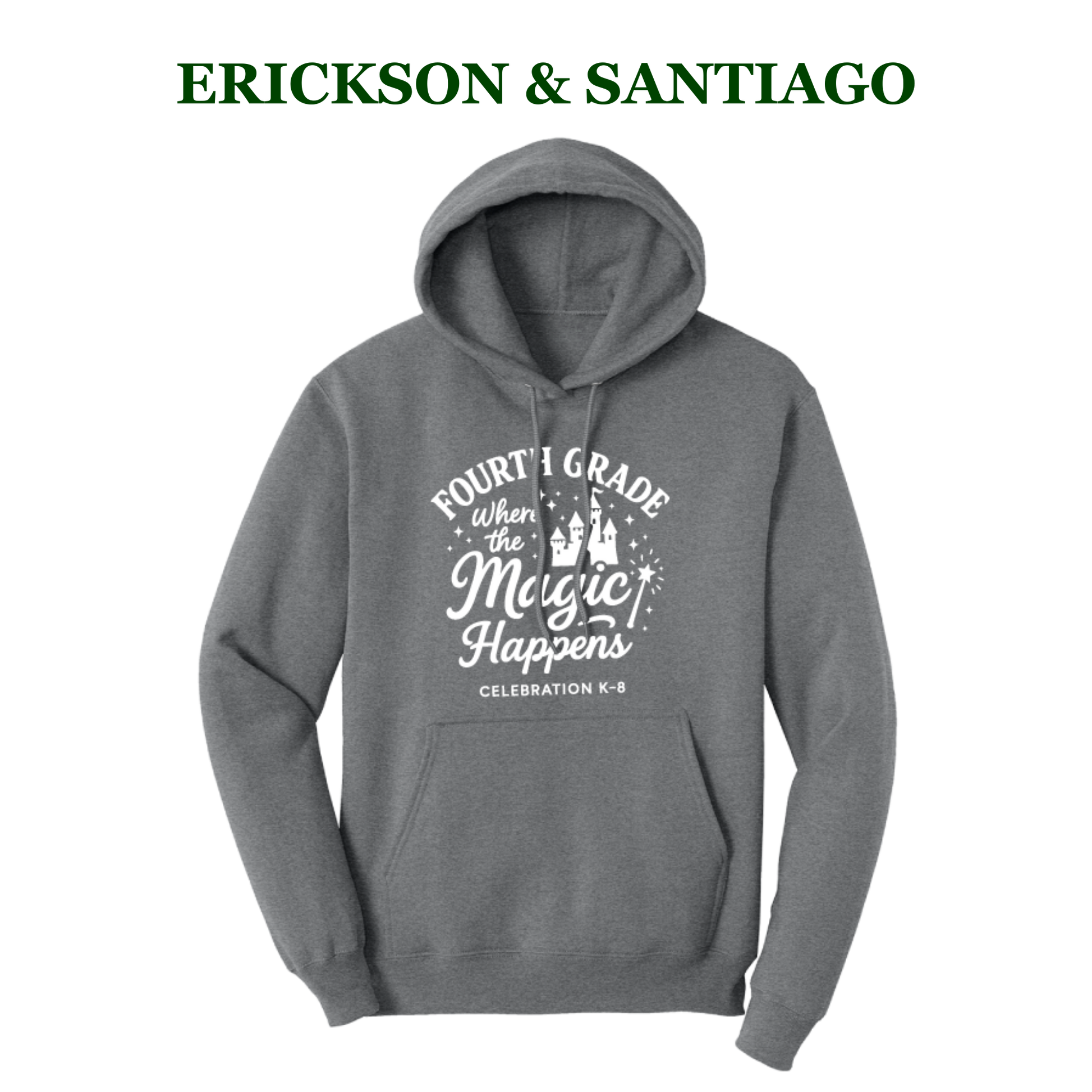 Celebration K-8 Adult 4th Grade Hoodie - Erickson & Santiago 