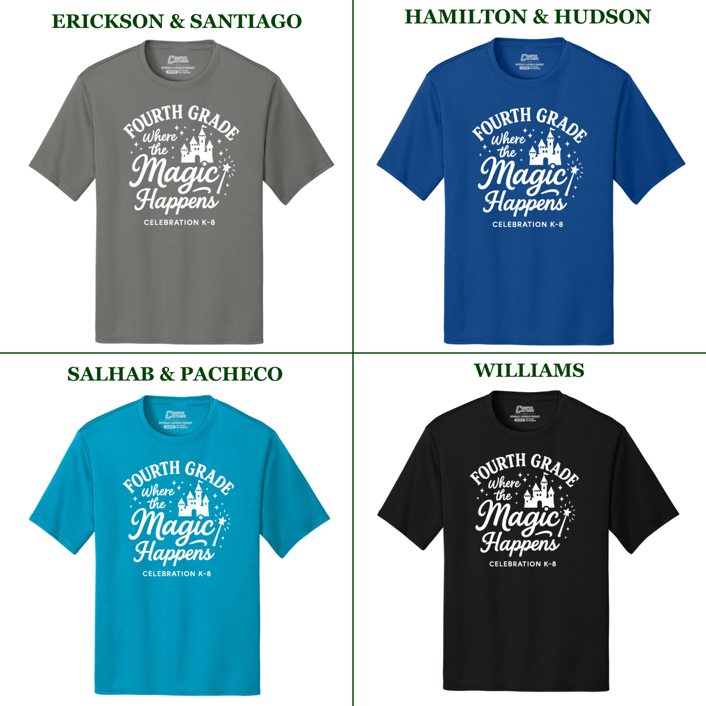 Celebration K-8 Adult 4th Grade Performance T-Shirt - All
