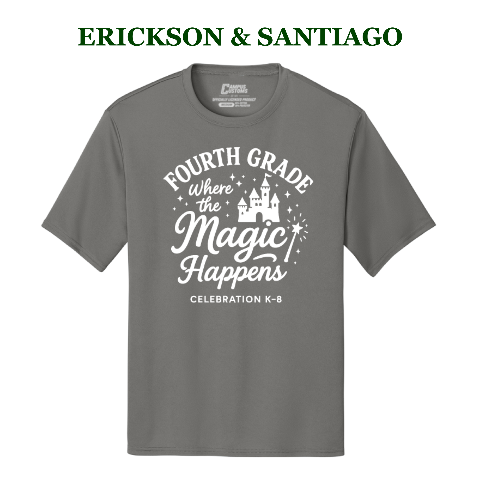 Celebration K-8 Adult 4th Grade Performance T-Shirt - Erickson & Santiago 