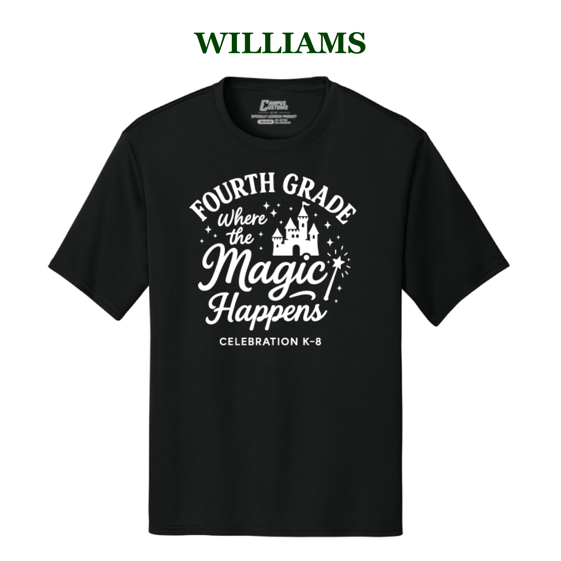 Celebration K-8 Adult 4th Grade Performance T-Shirt - Williams 