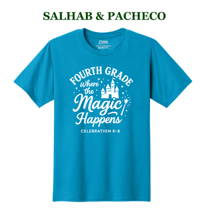 Celebration K-8 Adult 4th Grade T-Shirt - Salhab & Pacheco 