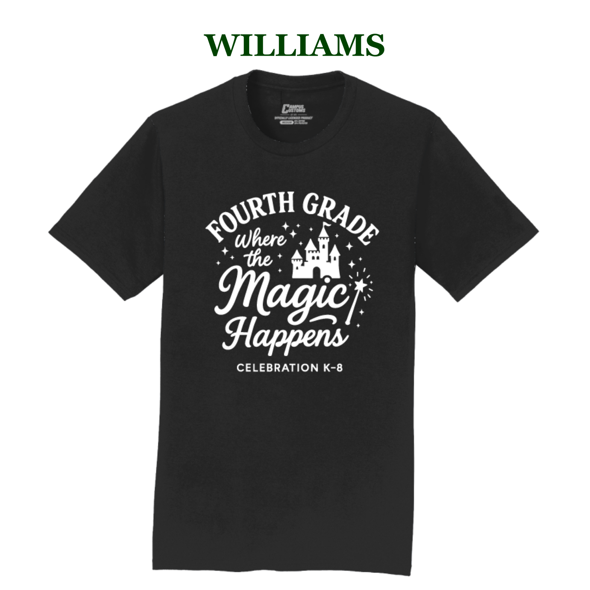 Celebration K-8 Adult 4th Grade T-Shirt - Williams 