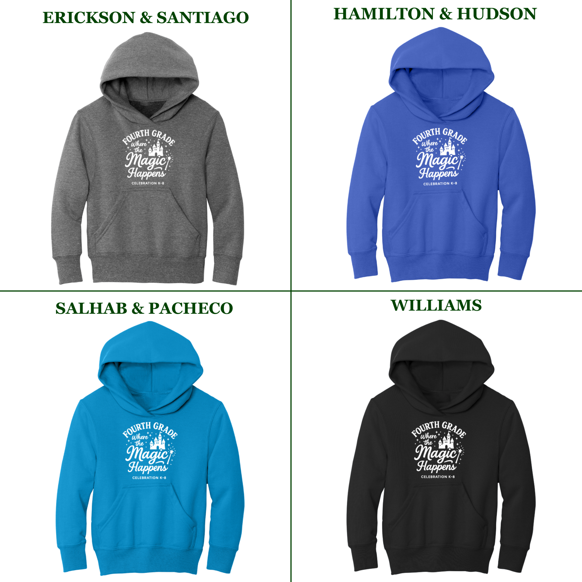 Celebration K-8 Youth 4th Grade Hoodie - All