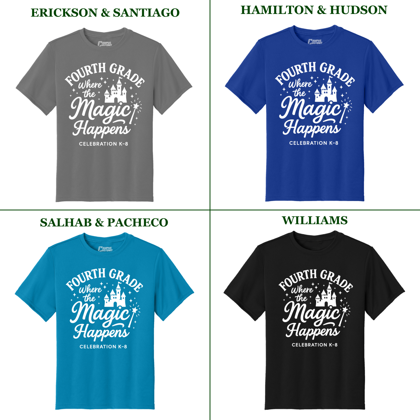 Celebration K-8 Youth 4th Grade Performance T-Shirt - All