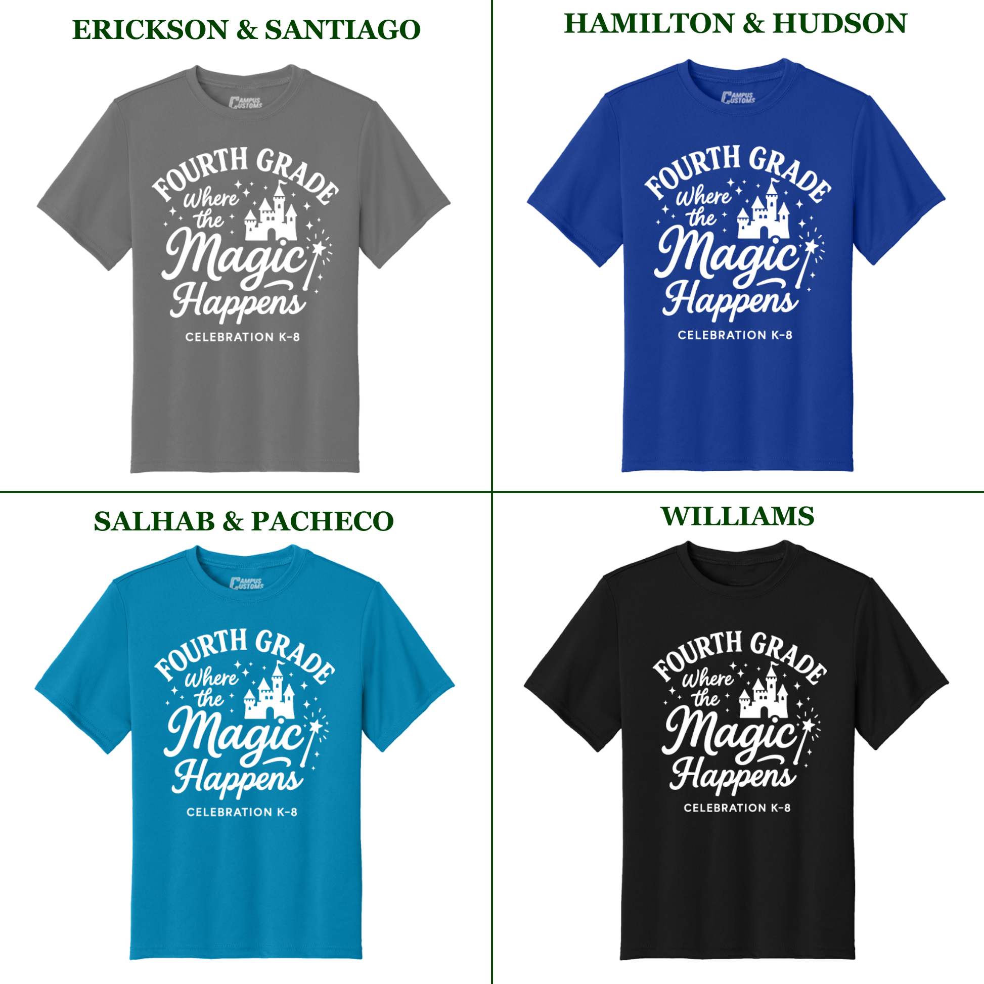 Celebration K-8 Youth 4th Grade Performance T-Shirt - All