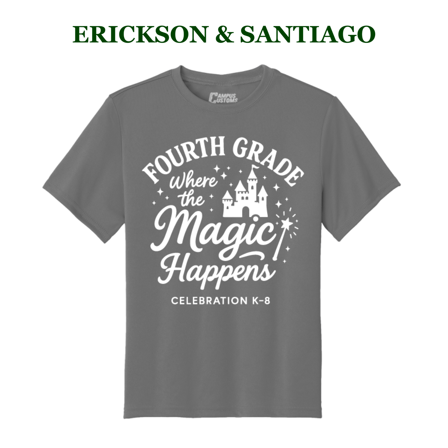 Celebration K-8 Youth 4th Grade Performance T-Shirt - Erickson & Santiago