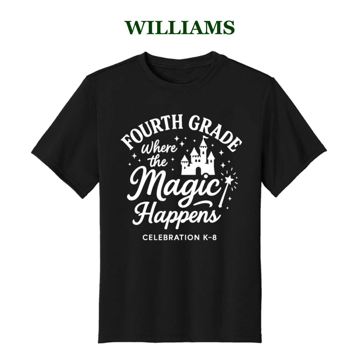 Celebration K-8 Youth 4th Grade Performance T-Shirt - Williams