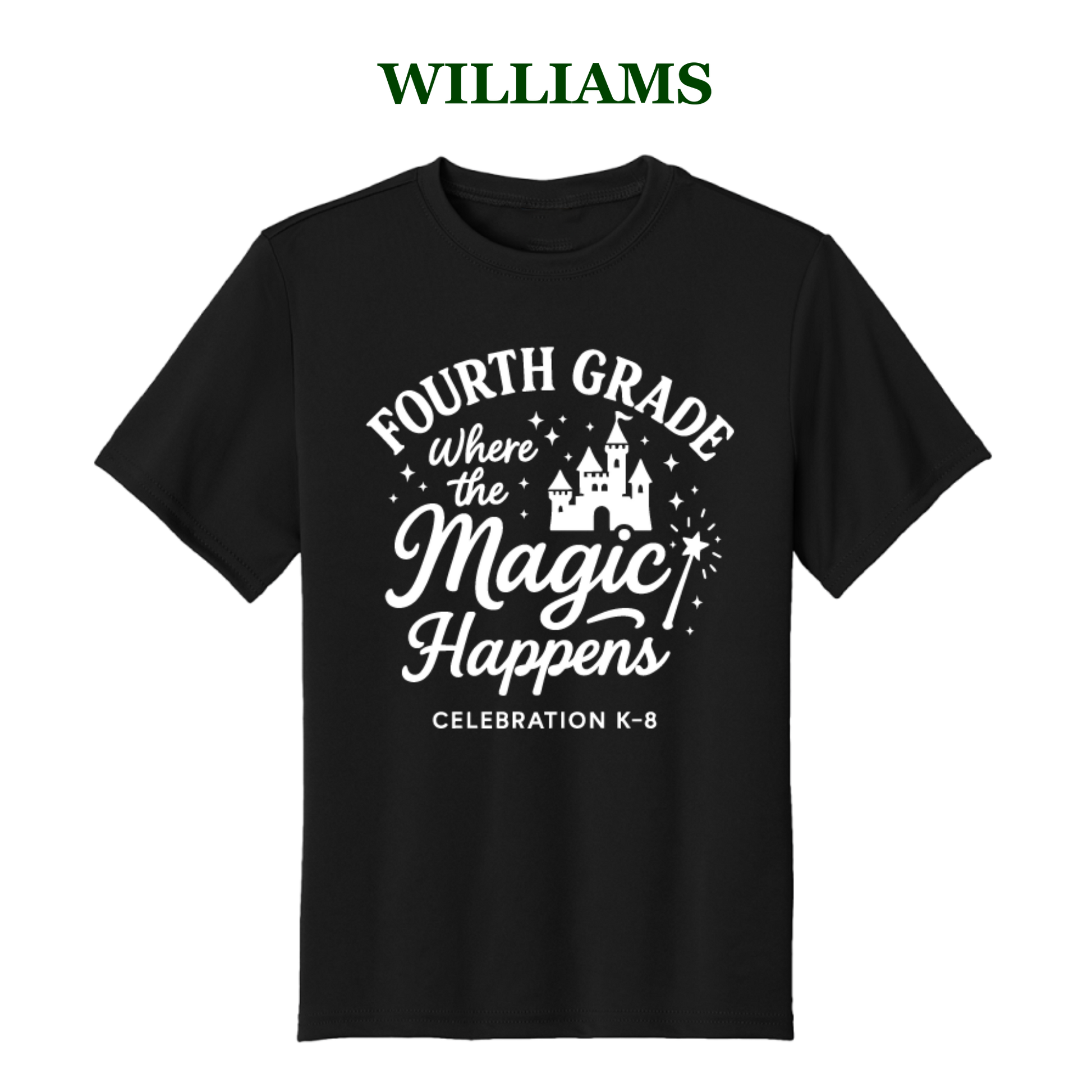 Celebration K-8 Youth 4th Grade Performance T-Shirt - Williams