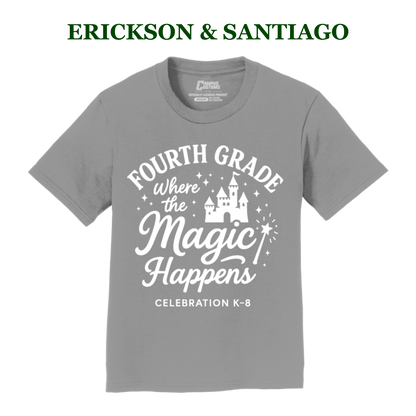 Celebration K-8 Youth 4th Grade T-Shirt - Erickson & Santiago