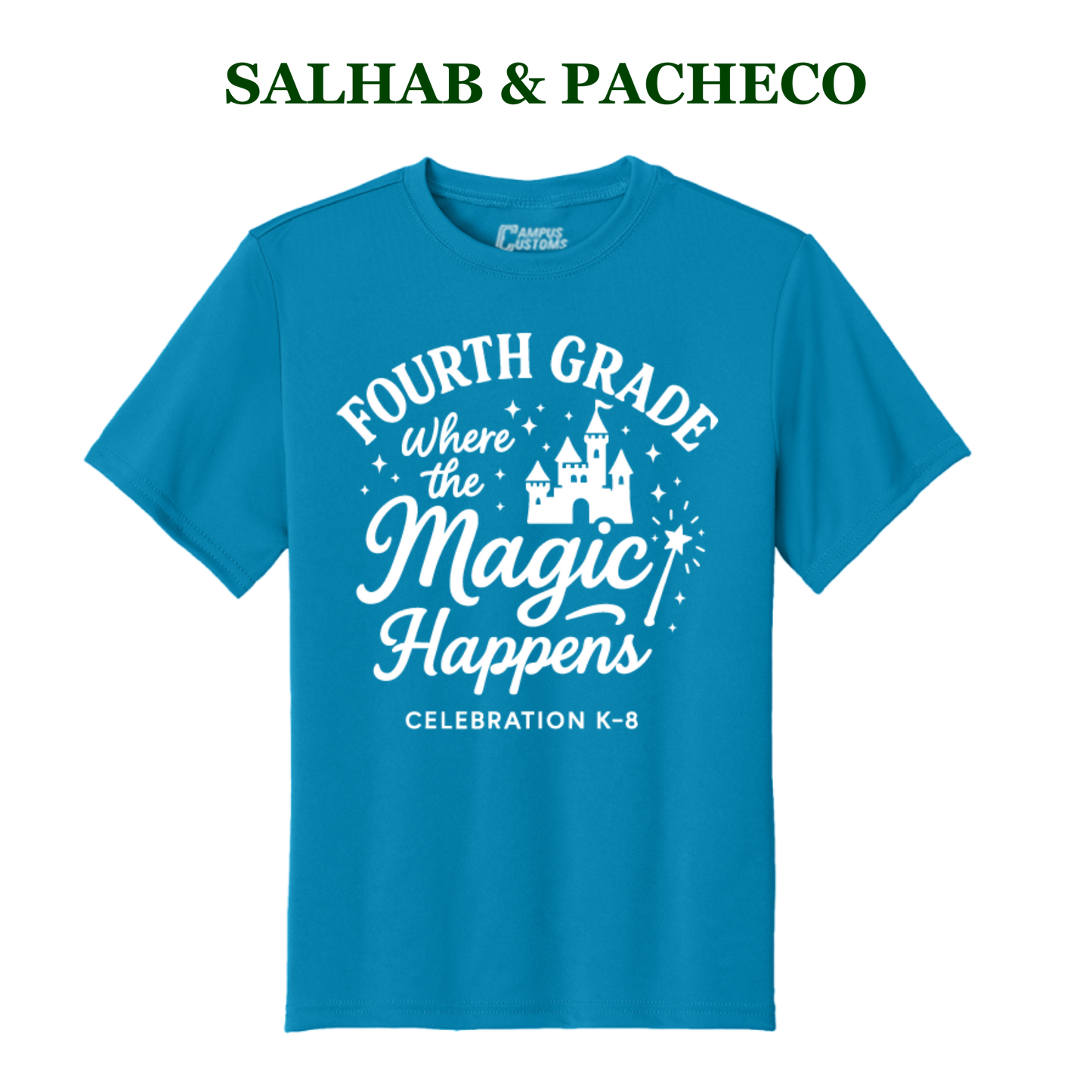Celebration K-8 Youth 4th Grade Performance T-Shirt - Salhab & Pacheco